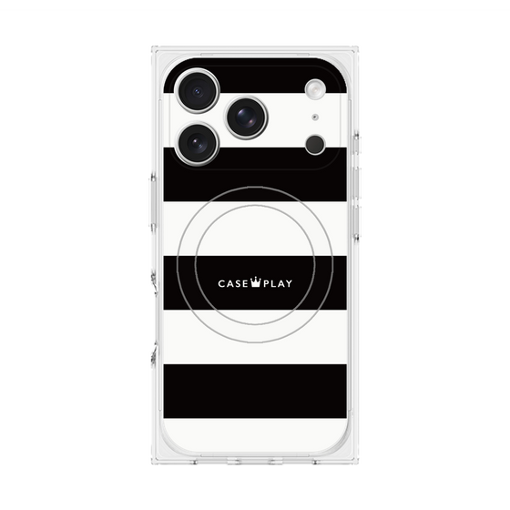 Premium Square Case with MagSafe［ Big Border - Black ］