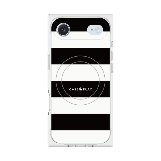 Premium Square Case with MagSafe［ Big Border - Black ］