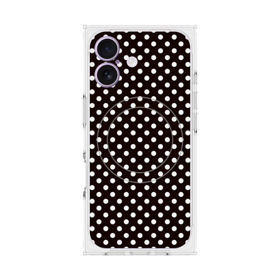 Premium Square Case with MagSafe［ Small Dot - Black ］