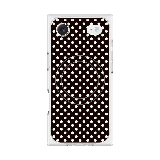 Premium Square Case with MagSafe［ Small Dot - Black ］