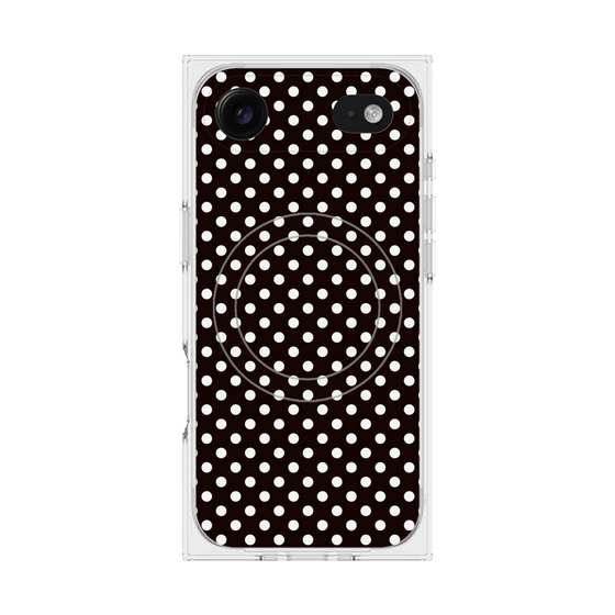 Premium Square Case with MagSafe［ Small Dot - Black ］