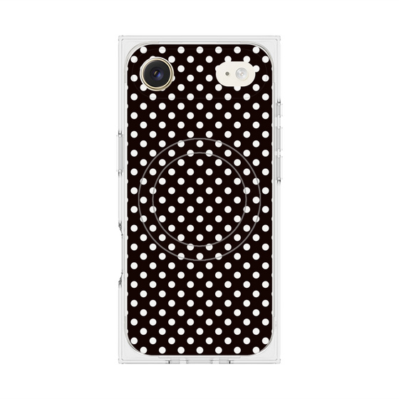 Premium Square Case with MagSafe［ Small Dot - Black ］