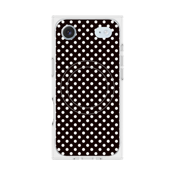 Premium Square Case with MagSafe［ Small Dot - Black ］