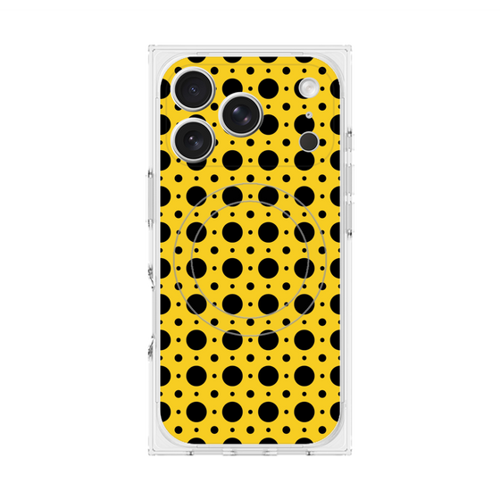 Premium Square Case with MagSafe［ Shower Dot - Yellow ］