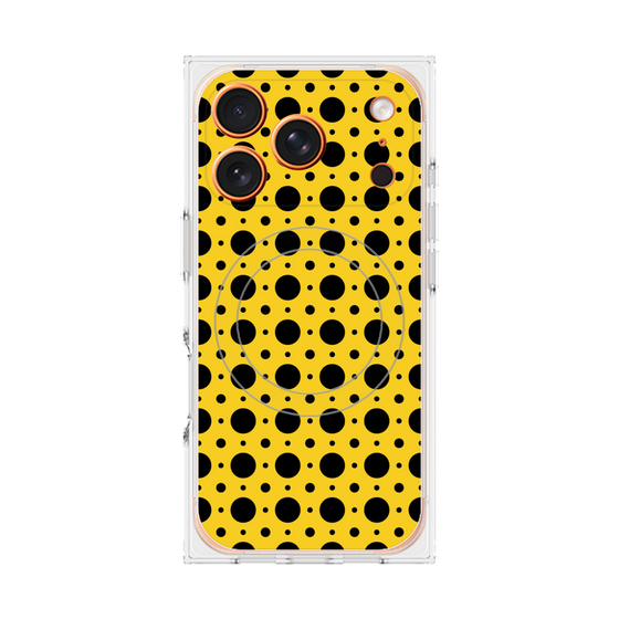 Premium Square Case with MagSafe［ Shower Dot - Yellow ］