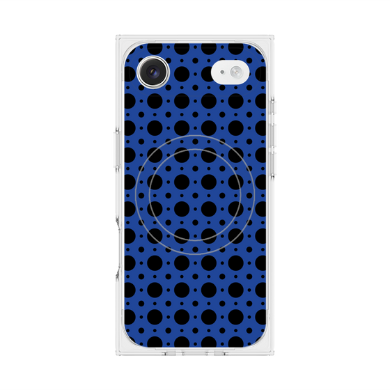 Premium Square Case with MagSafe［ Shower Dot - Blue ］