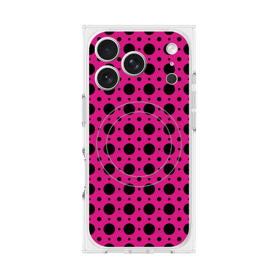 Premium Square Case with MagSafe［ Shower Dot - Pink ］