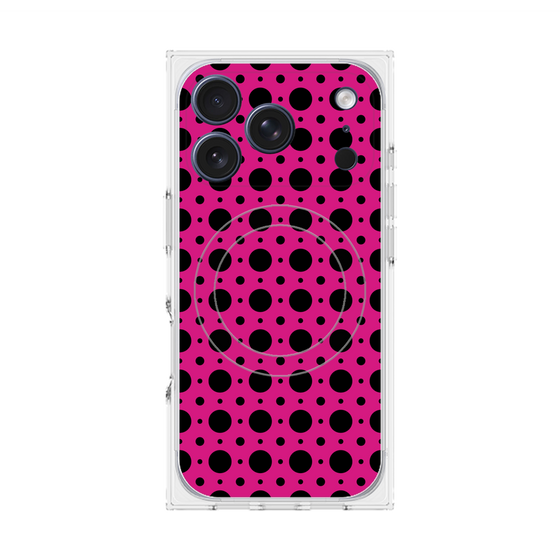 Premium Square Case with MagSafe［ Shower Dot - Pink ］