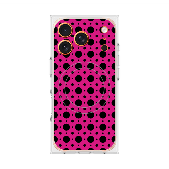 Premium Square Case with MagSafe［ Shower Dot - Pink ］