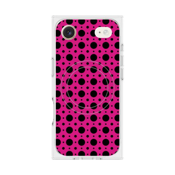 Premium Square Case with MagSafe［ Shower Dot - Pink ］