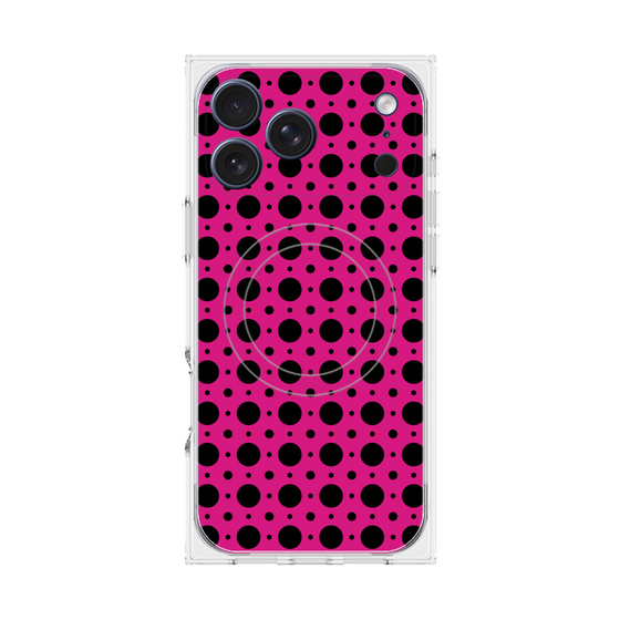 Premium Square Case with MagSafe［ Shower Dot - Pink ］