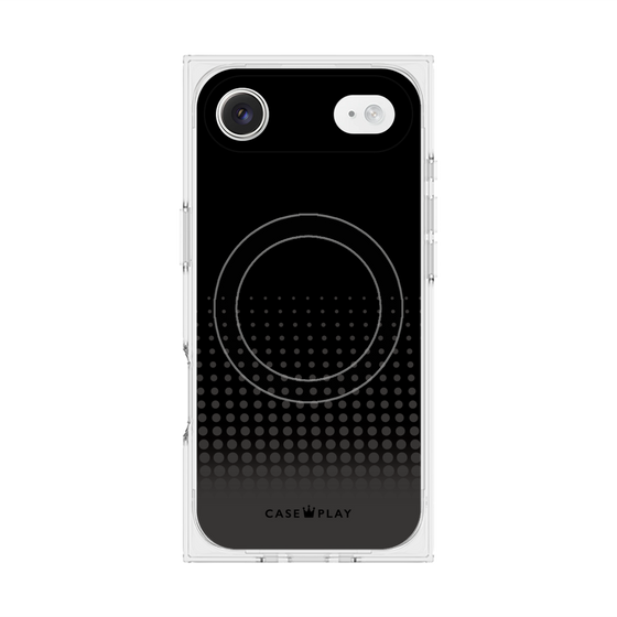 Premium Square Case with MagSafe［ Dot Gradation - Black ］