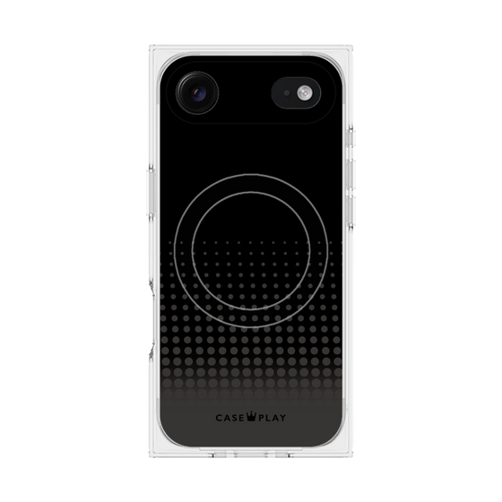 Premium Square Case with MagSafe［ Dot Gradation - Black ］