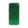 Premium Square Case with MagSafe［ Dot Gradation - Green ］