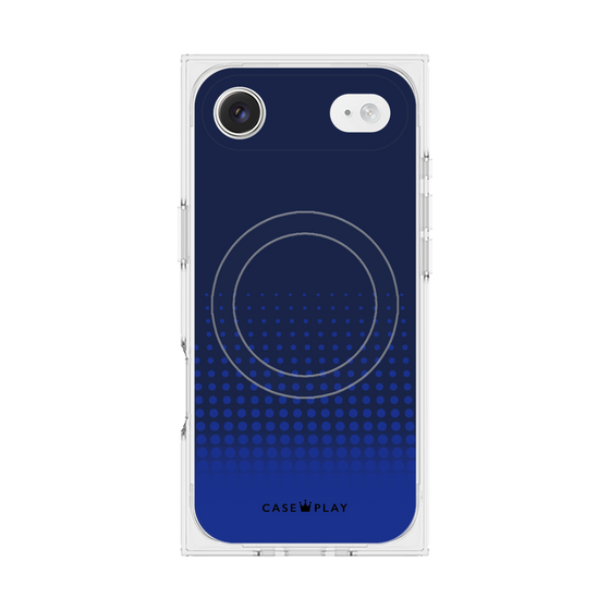 Premium Square Case with MagSafe［ Dot Gradation - Blue ］