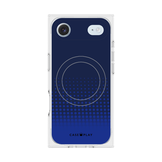 Premium Square Case with MagSafe［ Dot Gradation - Blue ］