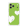 Premium Square Case with MagSafe［ Two Hearts - Green ］
