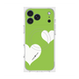 Premium Square Case with MagSafe［ Two Hearts - Green ］