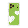 Premium Square Case with MagSafe［ Two Hearts - Green ］