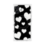 Premium Square Case with MagSafe［ Dot Hearts - Black ］