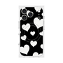 Premium Square Case with MagSafe［ Dot Hearts - Black ］