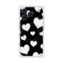 Premium Square Case with MagSafe［ Dot Hearts - Black ］