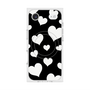 Premium Square Case with MagSafe［ Dot Hearts - Black ］