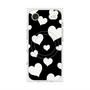 Premium Square Case with MagSafe［ Dot Hearts - Black ］