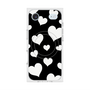 Premium Square Case with MagSafe［ Dot Hearts - Black ］