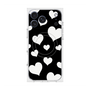 Premium Square Case with MagSafe［ Dot Hearts - Black ］