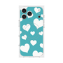 Premium Square Case with MagSafe［ Dot Hearts - Blue ］