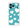Premium Square Case with MagSafe［ Dot Hearts - Blue ］