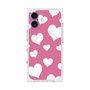 Premium Square Case with MagSafe［ Dot Hearts - Pink ］