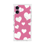 Premium Square Case with MagSafe［ Dot Hearts - Pink ］