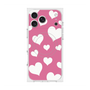 Premium Square Case with MagSafe［ Dot Hearts - Pink ］