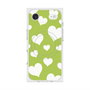 Premium Square Case with MagSafe［ Dot Hearts - Green ］