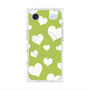 Premium Square Case with MagSafe［ Dot Hearts - Green ］
