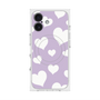 Premium Square Case with MagSafe［ Dot Hearts - Purple ］