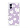Premium Square Case with MagSafe［ Dot Hearts - Purple ］