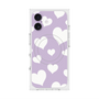 Premium Square Case with MagSafe［ Dot Hearts - Purple ］