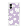 Premium Square Case with MagSafe［ Dot Hearts - Purple ］