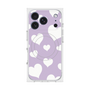 Premium Square Case with MagSafe［ Dot Hearts - Purple ］