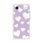 Premium Square Case with MagSafe［ Dot Hearts - Purple ］