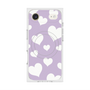 Premium Square Case with MagSafe［ Dot Hearts - Purple ］