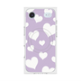 Premium Square Case with MagSafe［ Dot Hearts - Purple ］