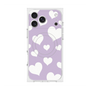 Premium Square Case with MagSafe［ Dot Hearts - Purple ］
