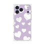 Premium Square Case with MagSafe［ Dot Hearts - Purple ］