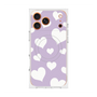 Premium Square Case with MagSafe［ Dot Hearts - Purple ］