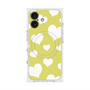 Premium Square Case with MagSafe［ Dot Hearts - Yellow ］