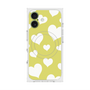 Premium Square Case with MagSafe［ Dot Hearts - Yellow ］